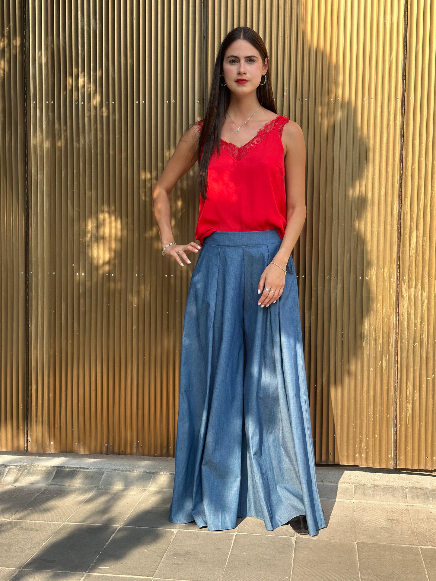 Blusa con Cuello Eyelash