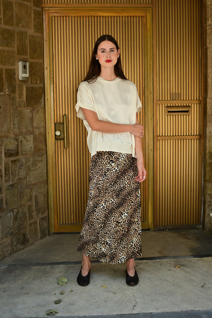Falda animal print