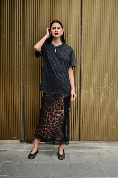 Falda animal print