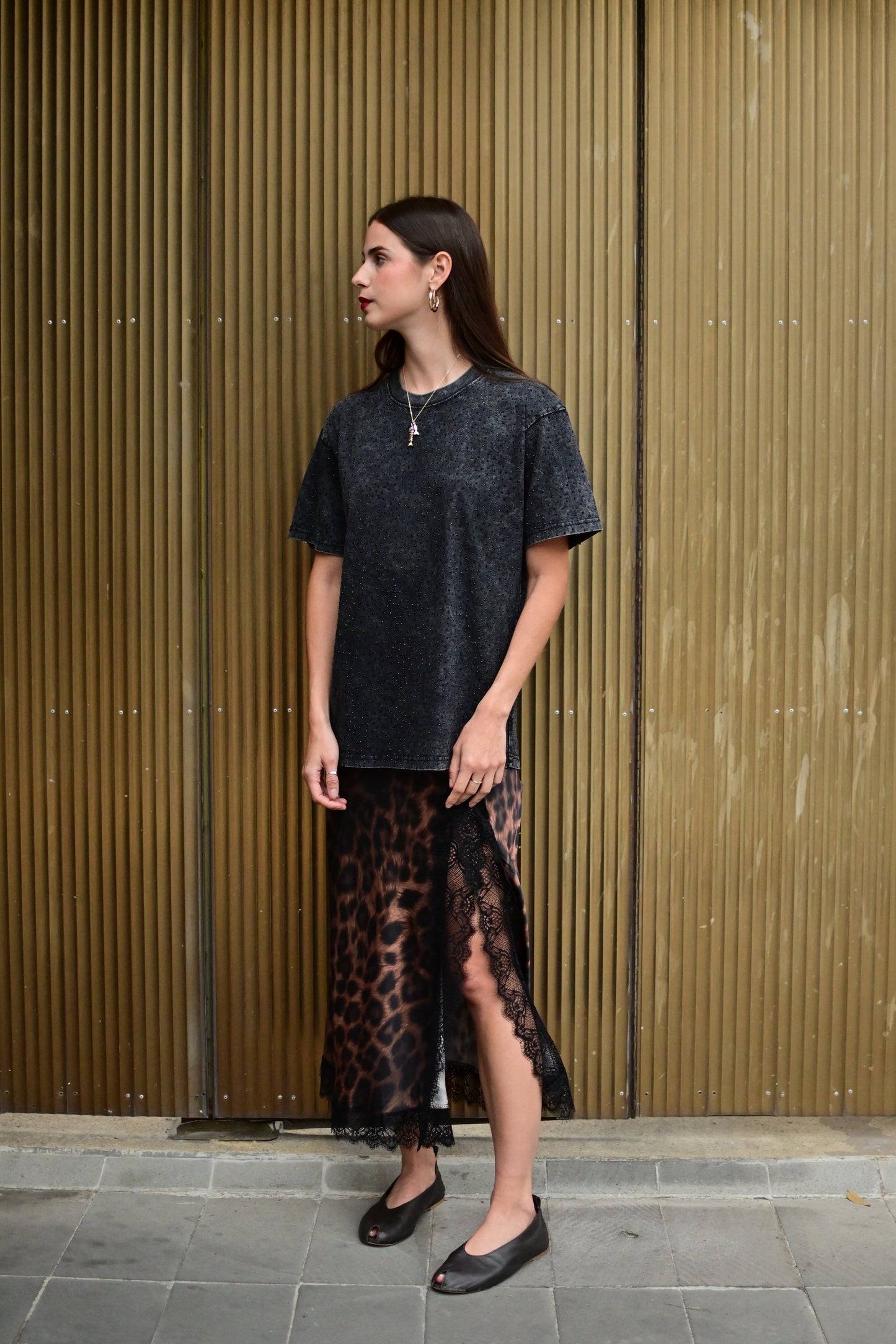 Camisa oversized negro