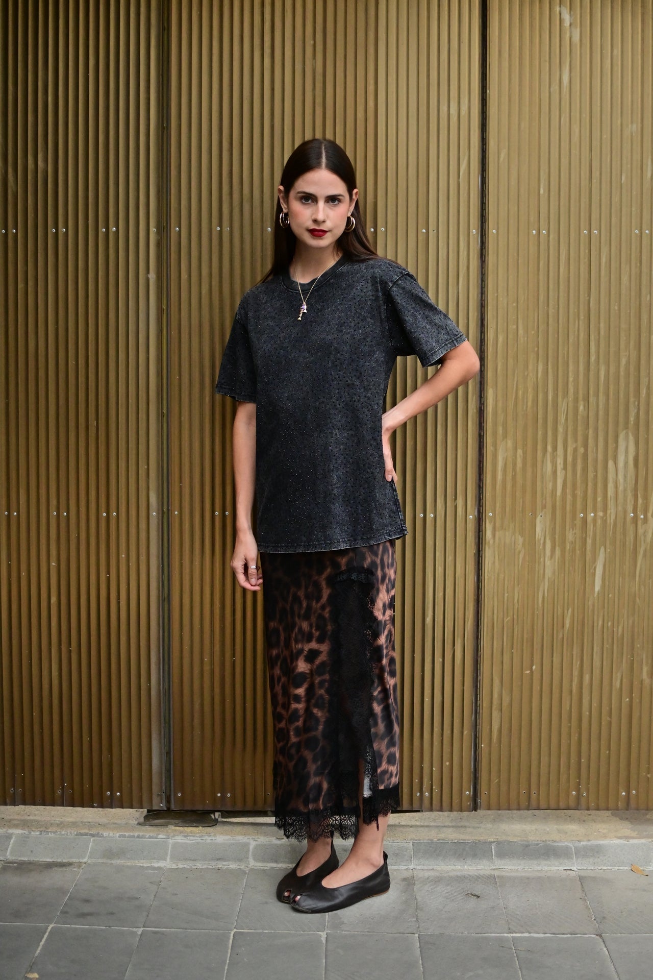 Falda animal print