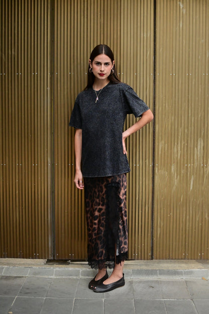 Falda animal print