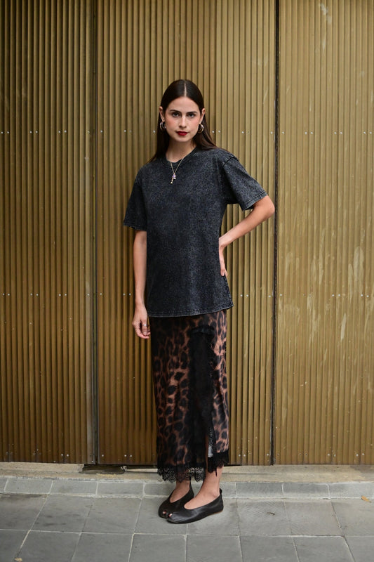 Falda animal print