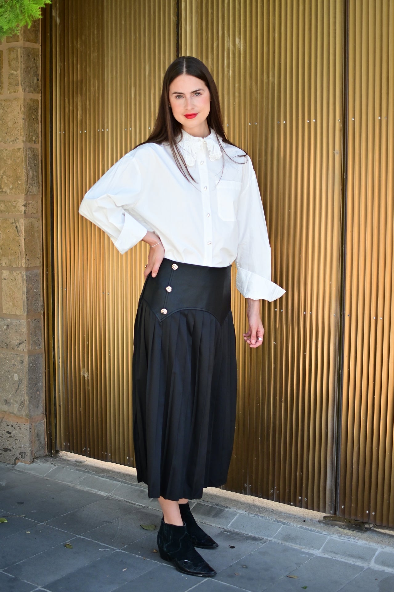 Falda Western Black