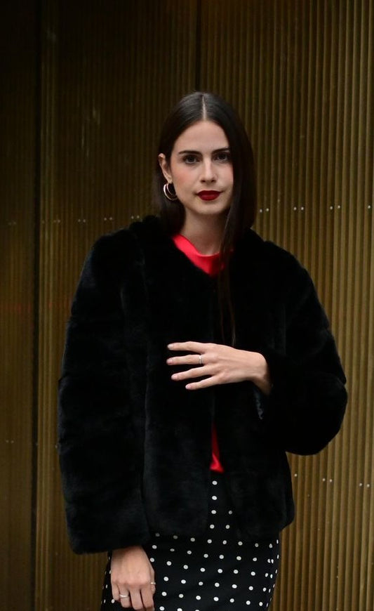 SACO FAUX FUR JB206 BLACK